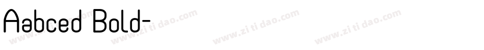Aabced Bold字体转换